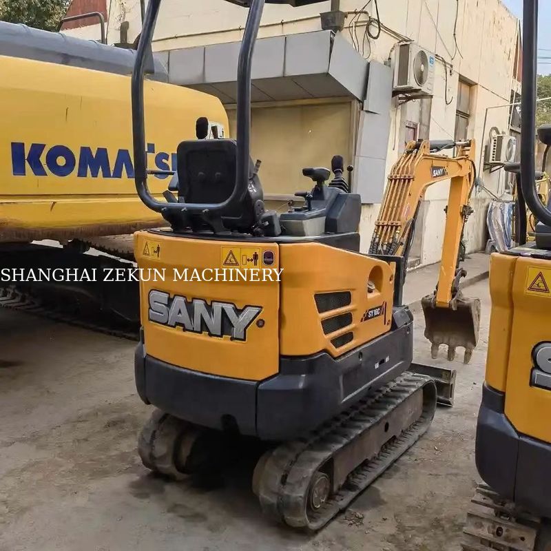 10.3KW Sany SY16C 1.6Ton Mini Excavator với lốp cao su và máy bơm thủy lực gốc