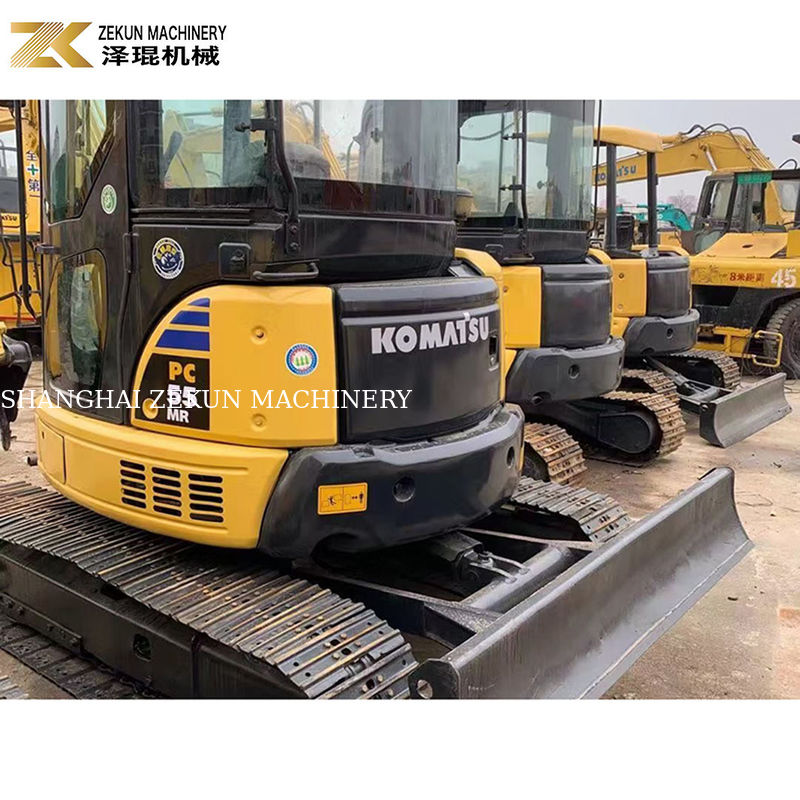 Máy đào Komatsu PC55MR-2 tay hai với 28,5KW điện và dung lượng xô 0,2m3