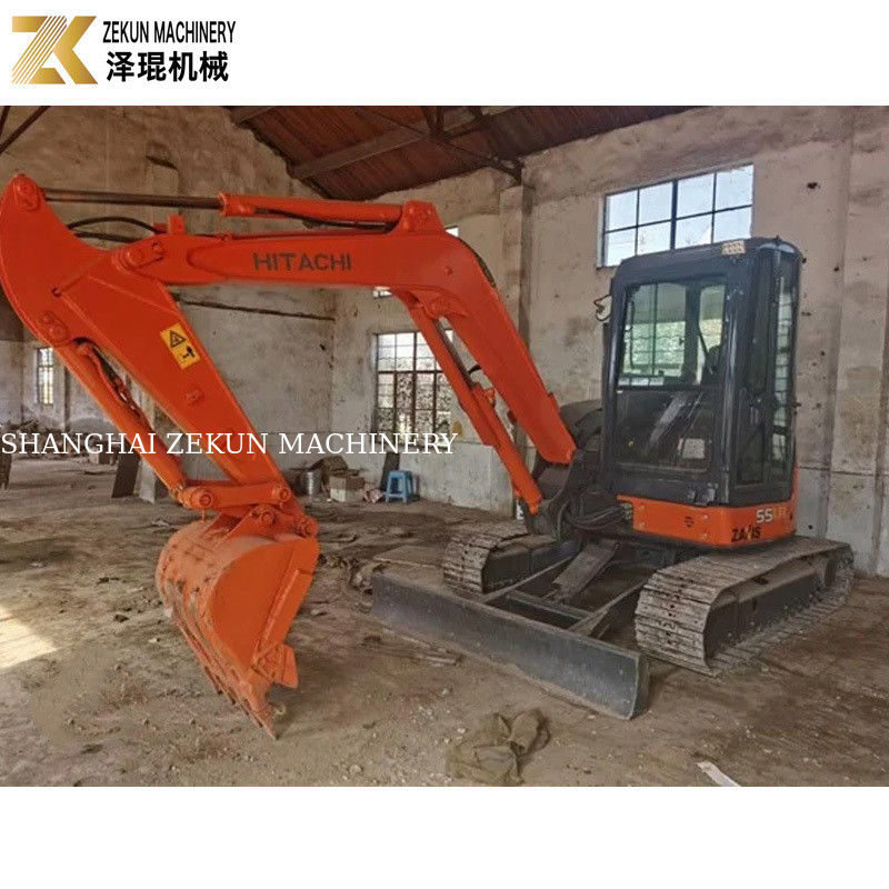 33.1Kw Power Hitachi ZX55 Excavator 5,5 tấn Mini Bagger với 2001-4000 giờ làm việc