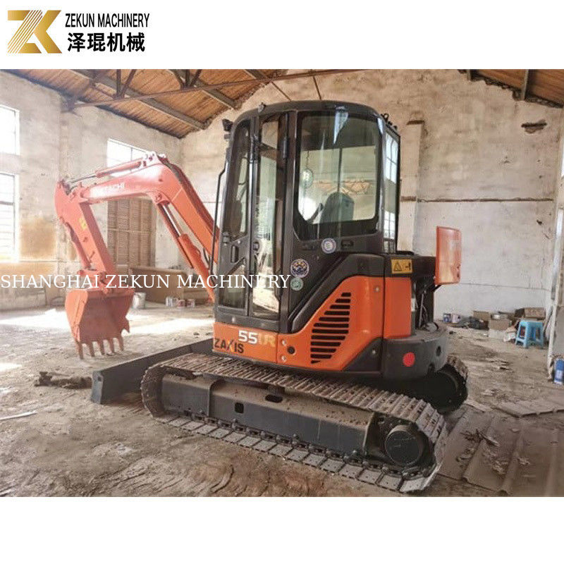 33.1Kw Power Hitachi ZX55 Excavator 5,5 tấn Mini Bagger với 2001-4000 giờ làm việc