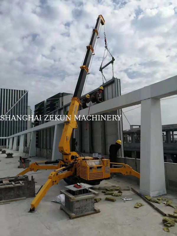 Mini Spider Lifting Crawler Crane KB8.0 Cẩu thủy lực cho Max. Độ cao nâng 15,7m