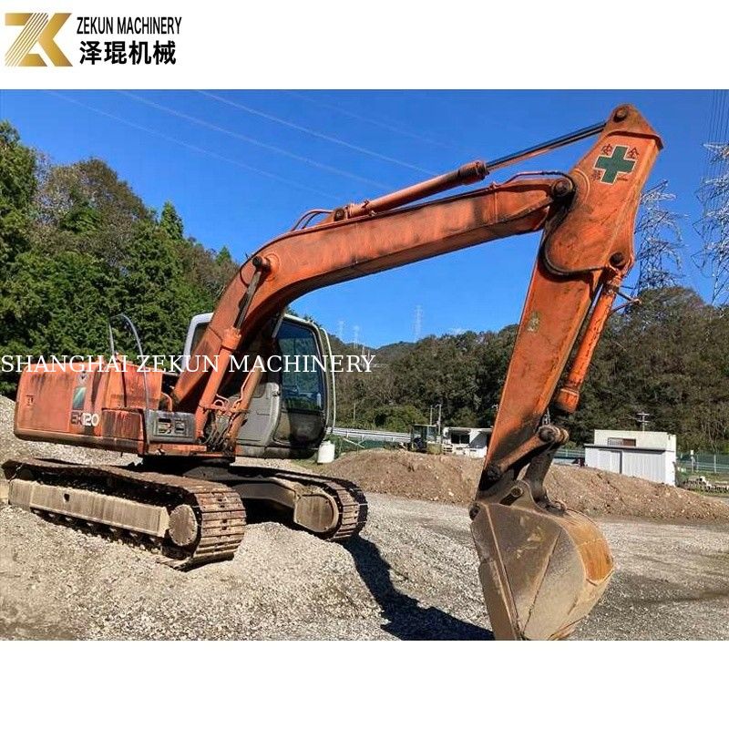 Màu gốc 12Ton sử dụng Hitachi EX 120 Excavator EX120-5 với động cơ ISUZU 60,5Kw