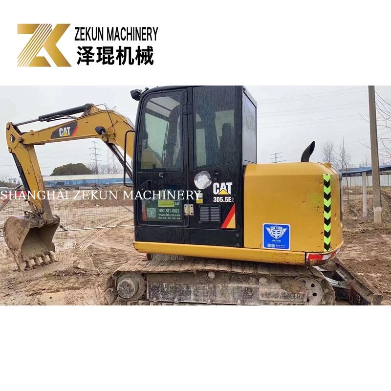 Máy khai quật mini CAT 305.5E2 đã được sử dụng 305.5 5380 KG Trọng lượng máy 32KW Sức mạnh