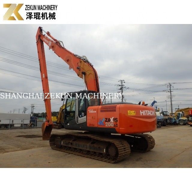 ZX200LC-3 đầu tiên Long Arm Excavator 20T Capacity And Long Reach Boom