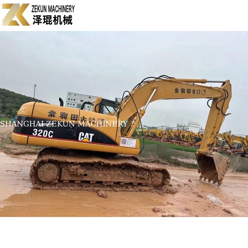 110KW Thiết bị hạng nặng sử dụng CAT320 máy đào Caterpillar 320C giờ làm việc 4001-6000