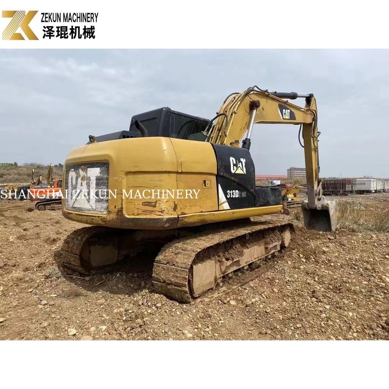 Máy đào cũ Cat 313 13 tấn Thiết bị xây dựng đường với dung lượng xô 0,65m3