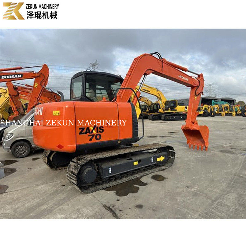 Máy đào Hitachi ZX70 cũ với động cơ ISUZU và máy bơm thủy lực gốc ở Nhật Bản