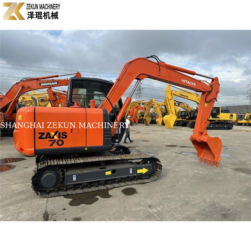 Máy đào Hitachi ZX70 cũ với động cơ ISUZU và máy bơm thủy lực gốc ở Nhật Bản