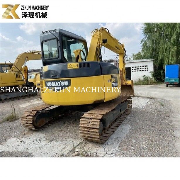 Máy đào Komatsu PC78 cũ 7ton PC78US-6 với dung lượng xô 0,28m3 và công suất 37KW