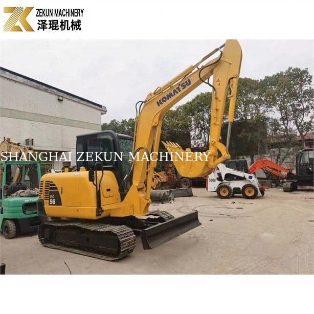 Komatsu PC56-7 Mini Excavator với trọng lượng hoạt động 5 tấn và động cơ diesel bền
