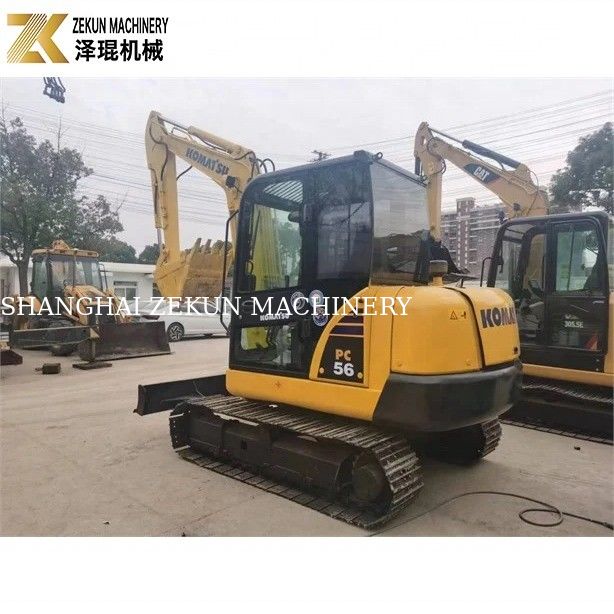 Komatsu PC56-7 Mini Excavator với trọng lượng hoạt động 5 tấn và động cơ diesel bền