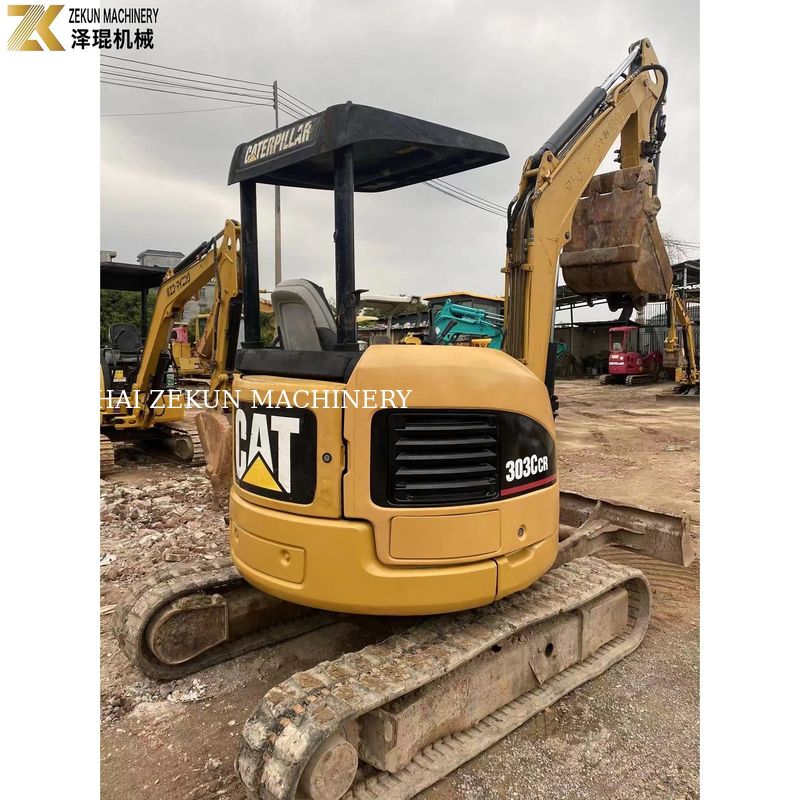 0.03M3 dung lượng xô CAT303 CCR 303E Mini Excavator sử dụng cho nhu cầu của bạn