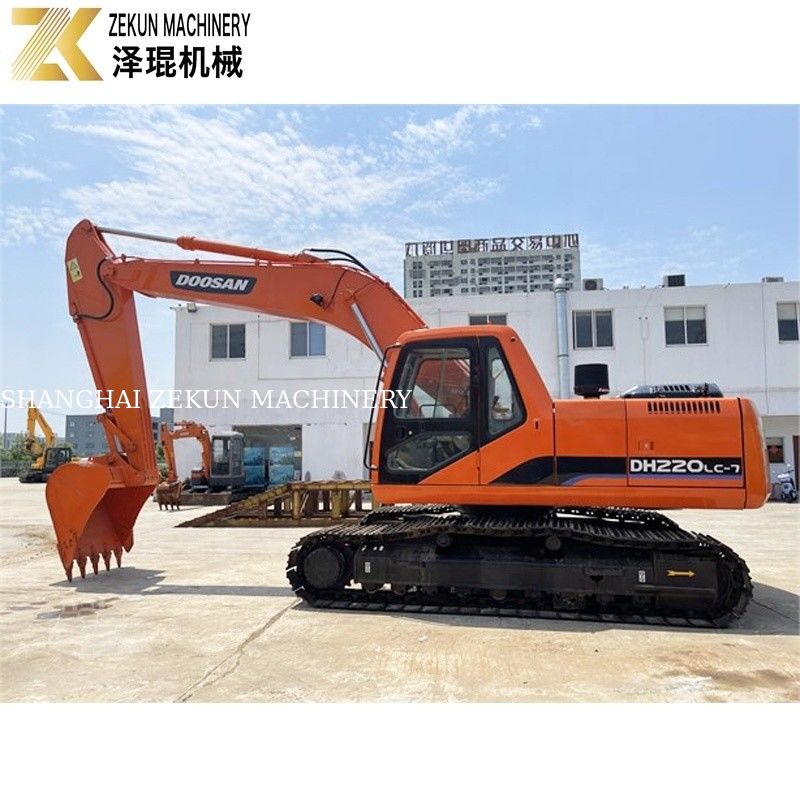 Máy đào đất sử dụng 22 tấn Doosan 220 Excavator DH220LC-7 Engine 21400 K