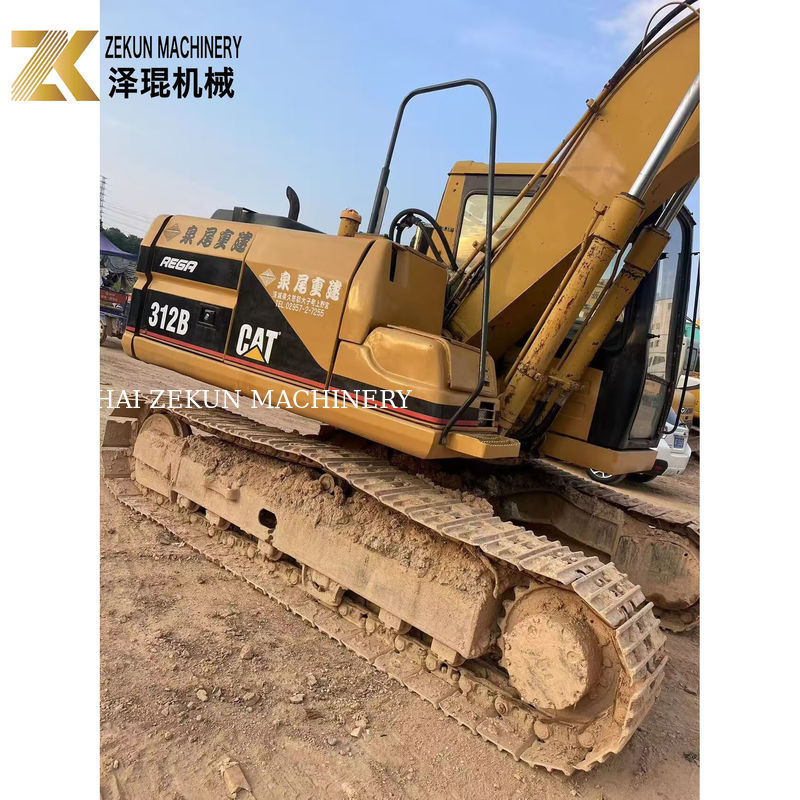 2000 năm Cat 312B Cỗ máy đào crawler sử dụng 12Ton 63KW Cỗ máy đào cũ