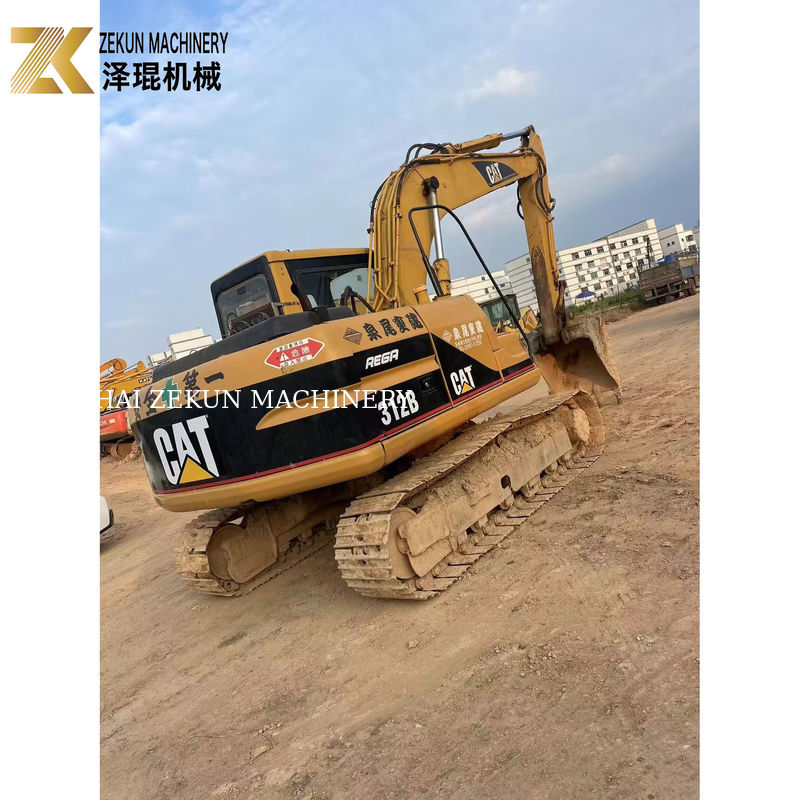 2000 năm Cat 312B Cỗ máy đào crawler sử dụng 12Ton 63KW Cỗ máy đào cũ