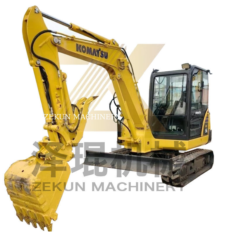 Máy đào Komatsu PC56 cũ với dung lượng xô 0,2m3 và 0-2000 giờ làm việc