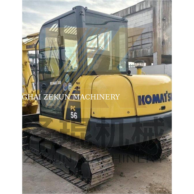 Máy đào Komatsu PC56 cũ với dung lượng xô 0,2m3 và 0-2000 giờ làm việc