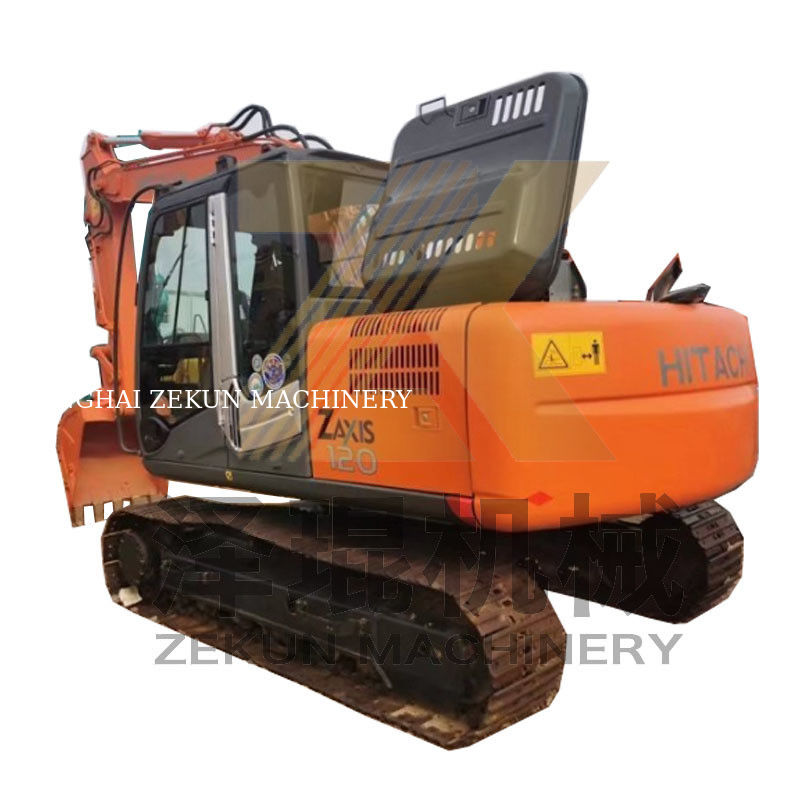 Sử dụng Hitachi ZX120-3 Crawler Excavator với máy bơm thủy lực gốc và 93 KW
