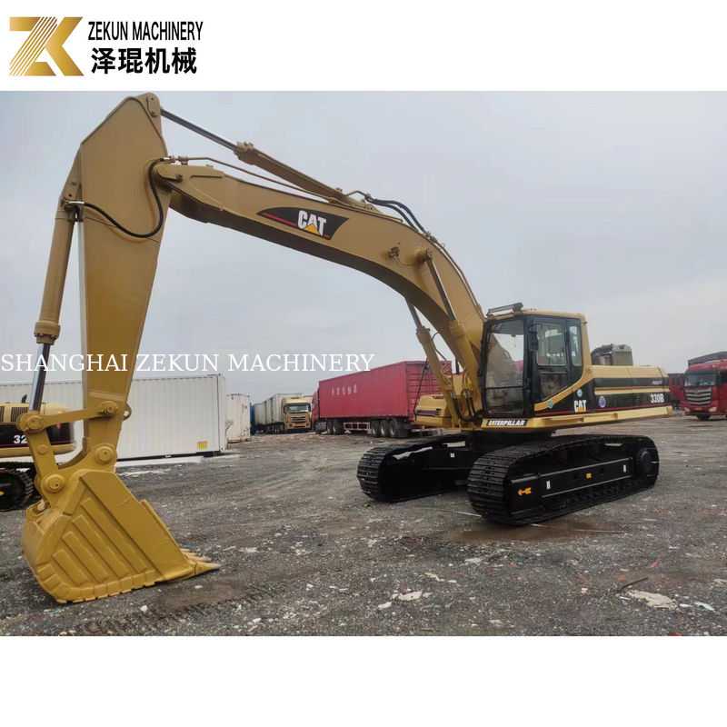 Máy đào cũ khác của Nhật Bản Cat 330b 30 tấn với van và máy bơm thủy lực