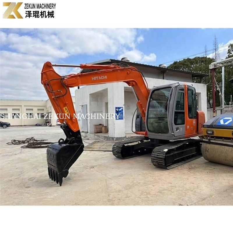Máy đào Hitachi ZX70 cũ với máy bơm thủy lực gốc và 2001-4000 giờ làm việc
