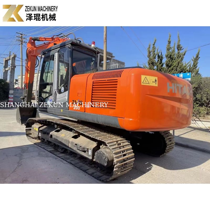 Thời gian làm việc thấp Hitachi EX 200 Excavator với máy bơm thủy lực