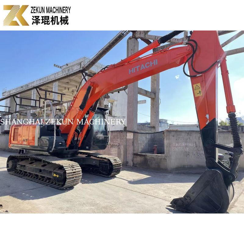 Thời gian làm việc thấp Hitachi EX 200 Excavator với máy bơm thủy lực