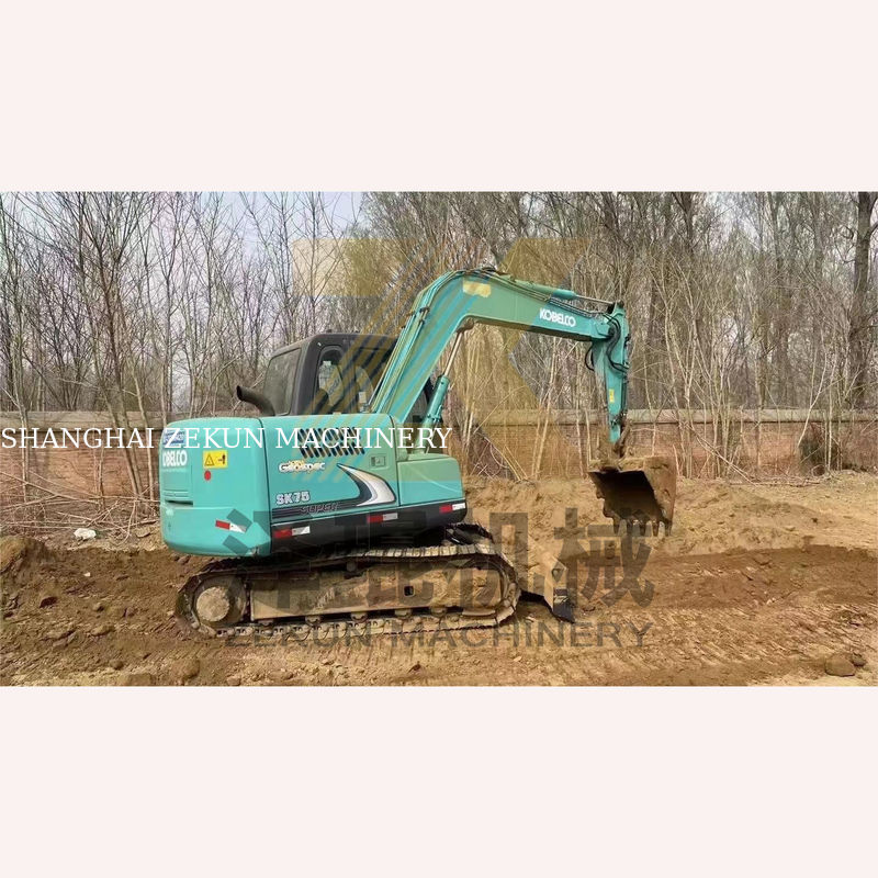 4001-6000 giờ làm việc được sử dụng Kobelco SK75-8 SR máy đào cho tại Thượng Hải đấu giá