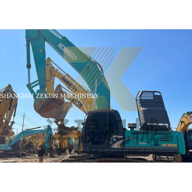 Máy đào Kobelco SK350-8 ZX360-3 được sử dụng hàng đầu với động cơ HINO Trọng lượng máy 35000 KG