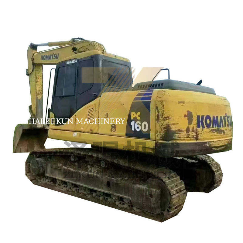 Komatsu PC160 16 Ton Excavator Máy cũ gốc với giờ làm việc thấp ở Nhật Bản