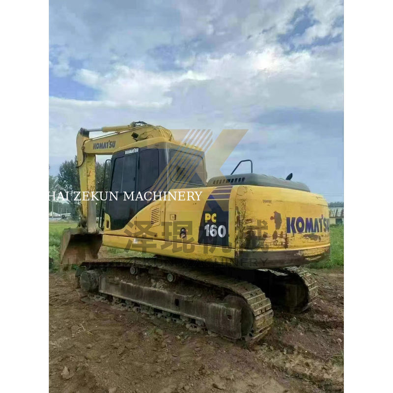 Komatsu PC160 16 Ton Excavator Máy cũ gốc với giờ làm việc thấp ở Nhật Bản