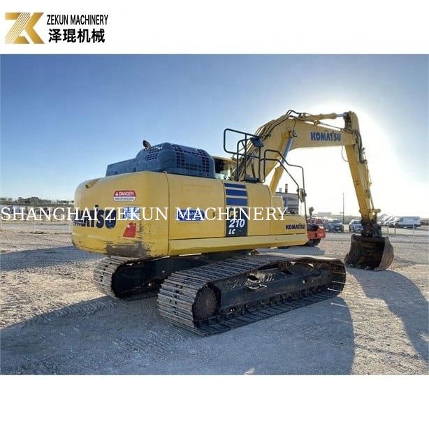 Máy đào Komatsu PC 210-LC 7 được sử dụng với đệm cao su 20900 KG