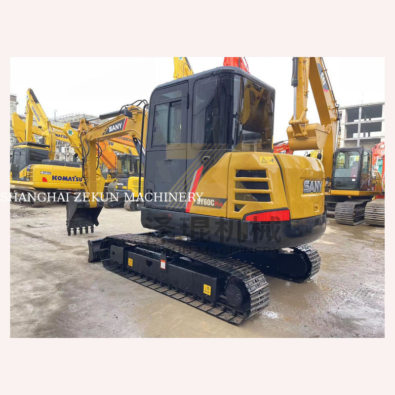 Sany SY60C Pro Crawler máy đào thủy lực với động cơ Sany và 0-2000 giờ làm việc