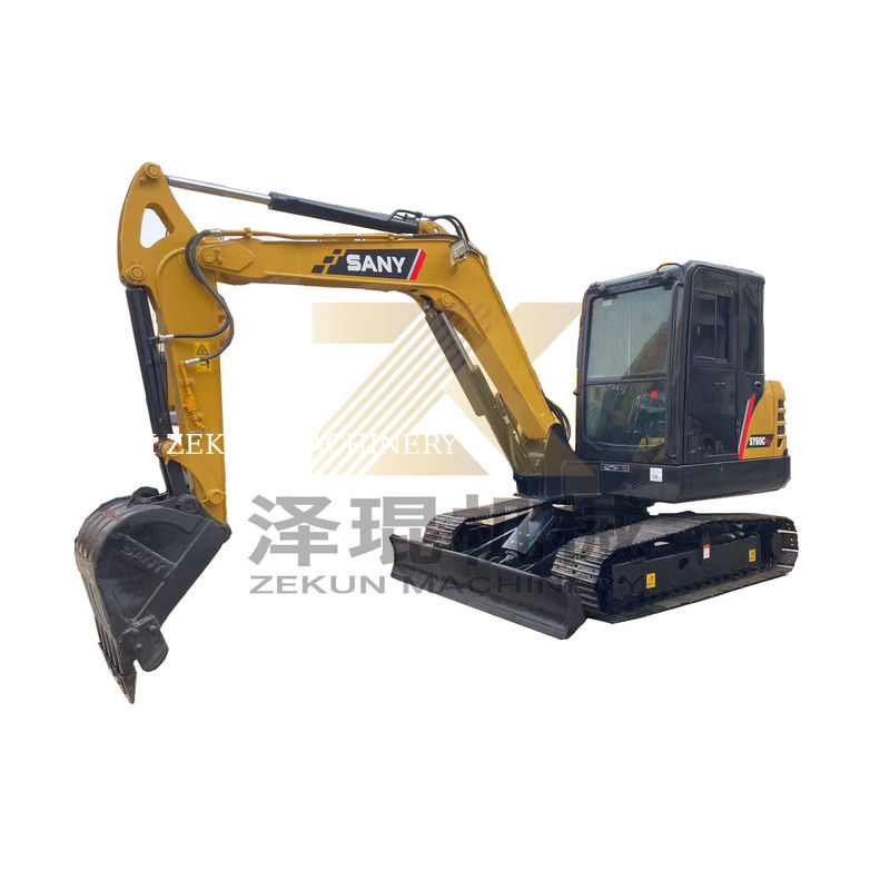 Sany SY60C Pro Excavator 0-2000 giờ làm việc 36KW Hoàn hảo cho các dự án xây dựng