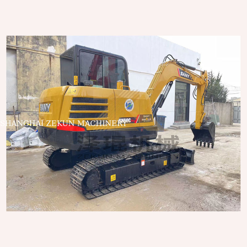 Sany SY60C Pro Excavator 0-2000 giờ làm việc 36KW Hoàn hảo cho các dự án xây dựng