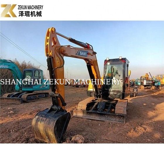 Máy đào Sany SY60C PRO 6 tấn sử dụng với động cơ Sany và giờ làm việc thấp