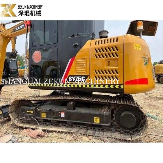 Sany SY75 Excavator sử dụng với dung lượng xô 0,28m3 và 2001-4000 giờ làm việc