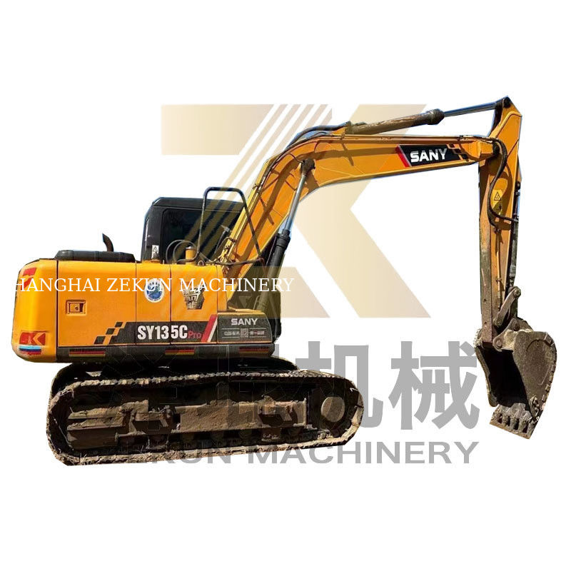 Sany SY135 Pro Crawler Excavator 0,6 m3 Capacity Bucket 2001-4000 Giờ làm việc được sử dụng