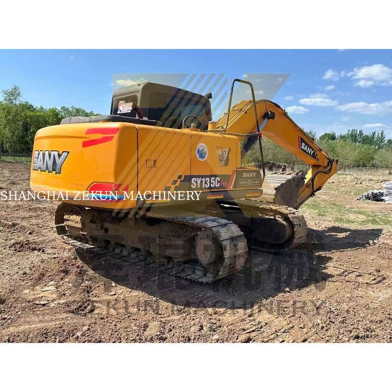 Sany SY135 Pro Crawler Excavator 0,6 m3 Capacity Bucket 2001-4000 Giờ làm việc được sử dụng