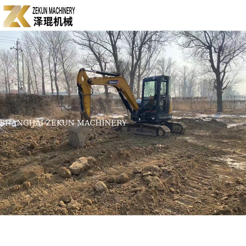 Máy đào Sany SY55U sử dụng 5,5 tấn với dung lượng xô 0,23m3