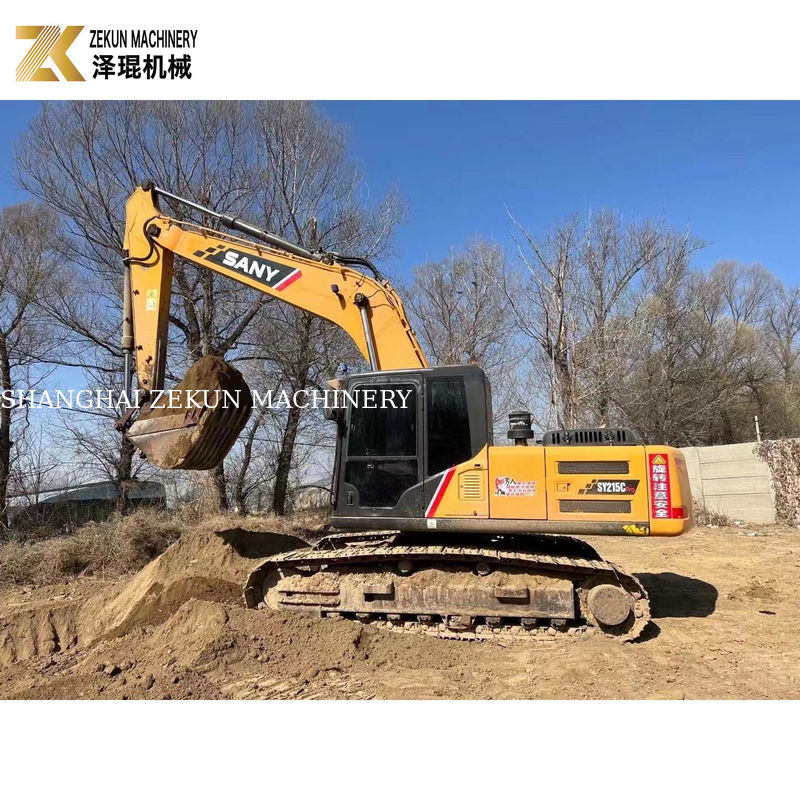 2017 Sany SY215C Pro Excavator 1.2M3 Capacity Bucket Used Sany Excavator