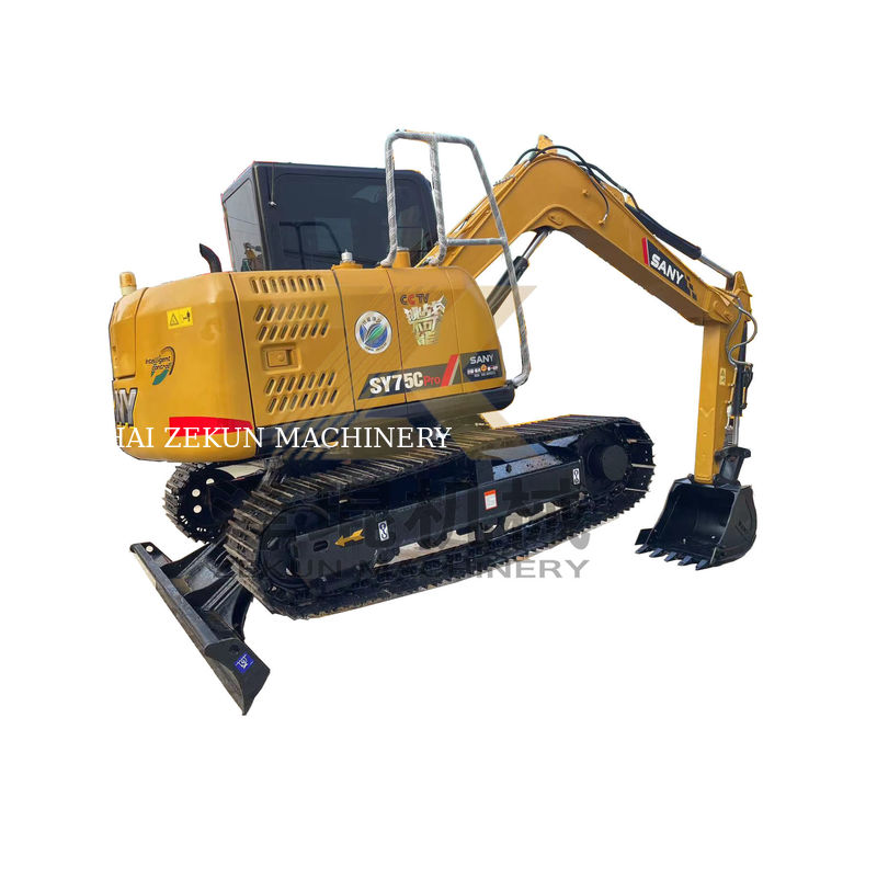 Sany SY75C Pro Excavator được sử dụng với máy bơm thủy lực khác 7500 KG Trọng lượng máy