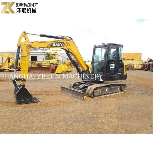 5 tấn trọng lượng hoạt động Mini Excavator SY55C Pro By Used Sany Excavator