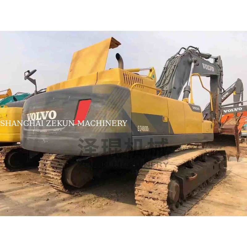 Máy đào cũ Volvo Ec480dl với 4600 giờ làm việc và xi lanh thủy lực khác