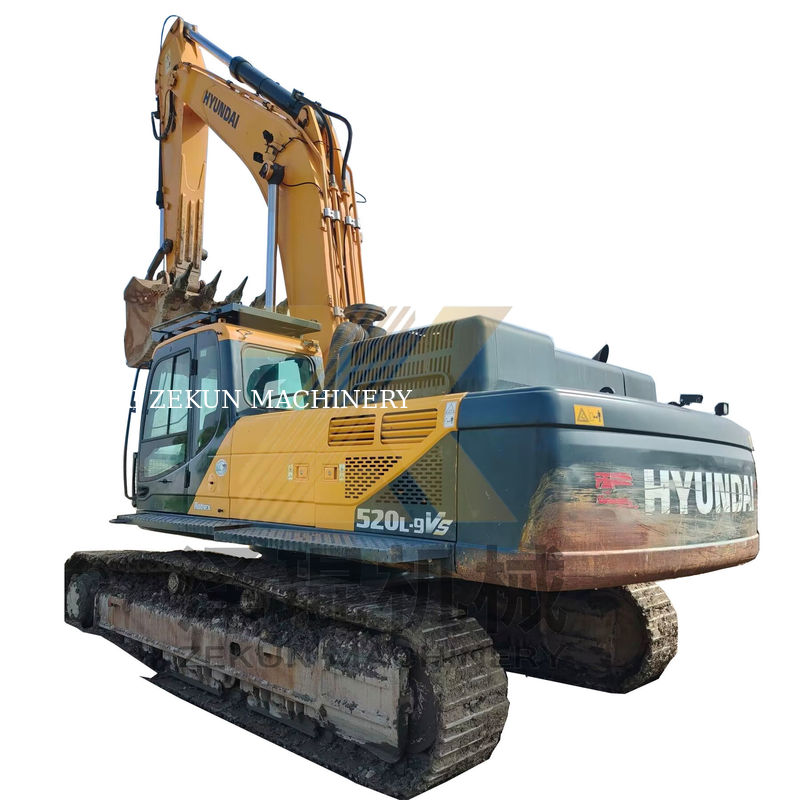 Hyundai R520 Excavator trong tình trạng tuyệt vời với dung lượng xô 3M3 và công suất 266KW trên thị trường nóng