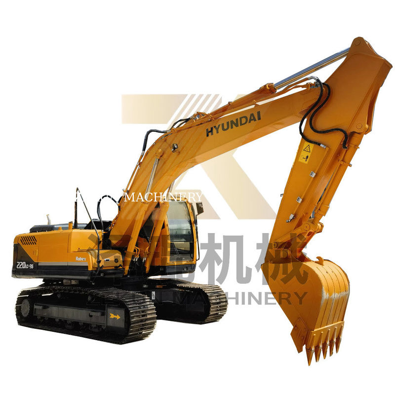 2019 sử dụng nguyên bản Hyundai 220 220-9 Digger với trọng lượng hoạt động 22 tấn