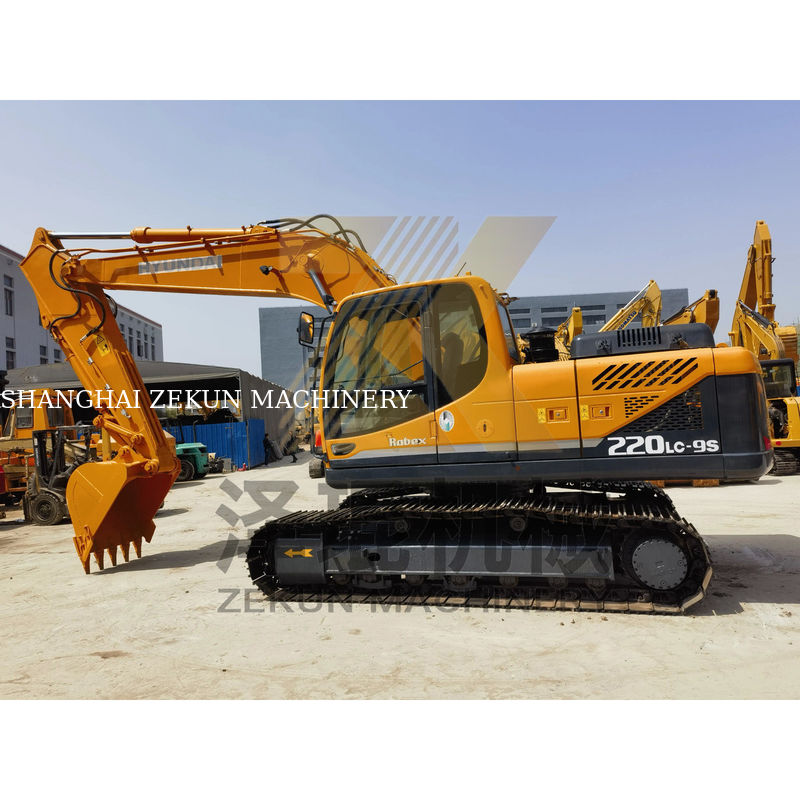 2019 sử dụng nguyên bản Hyundai 220 220-9 Digger với trọng lượng hoạt động 22 tấn