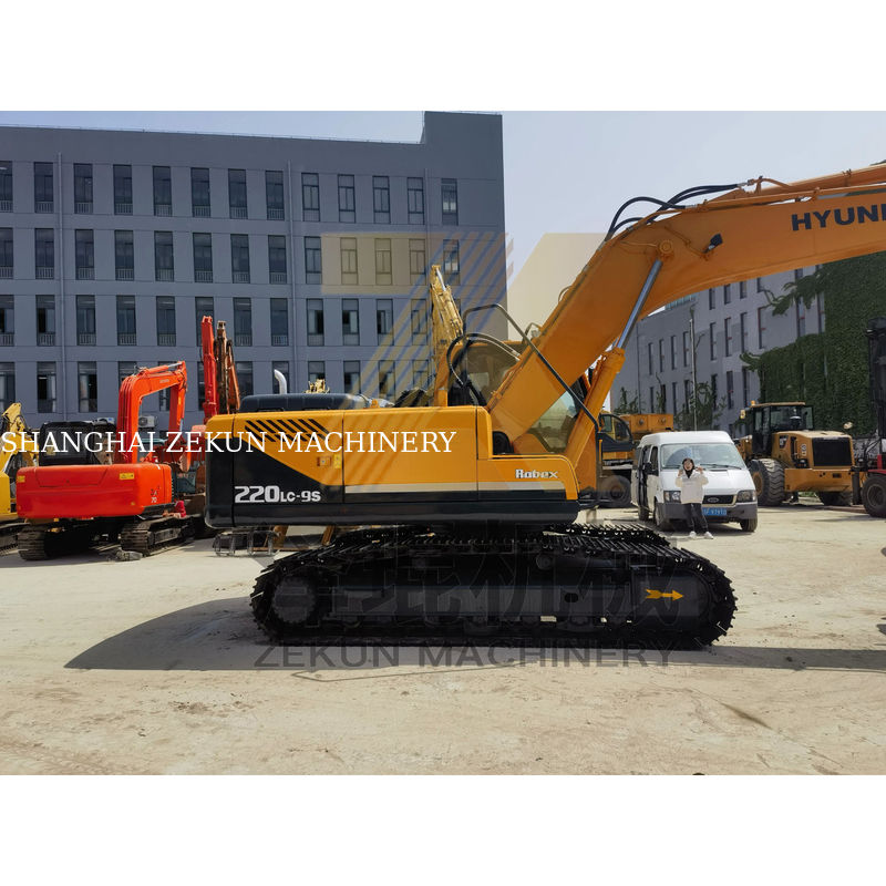 2019 sử dụng nguyên bản Hyundai 220 220-9 Digger với trọng lượng hoạt động 22 tấn