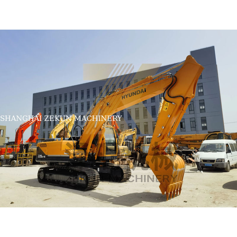 2019 sử dụng nguyên bản Hyundai 220 220-9 Digger với trọng lượng hoạt động 22 tấn