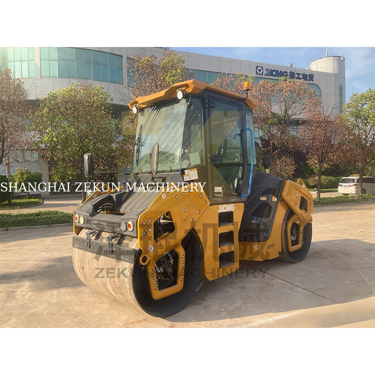 7ton XCMG XD75T Double Drum Roller EU Stage V Thiết bị xây dựng đường bộ