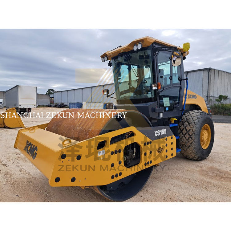 16ton XCMG XS165 Full Hydraulic Single Drum Roller EU giai đoạn V